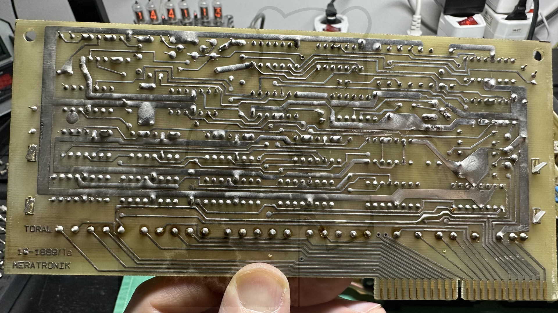 Nixieplatine, Rückansicht